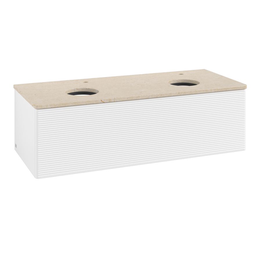 Wastafelonderkast Antao 1200x360x500mm White Matt Lacquer L35153MT