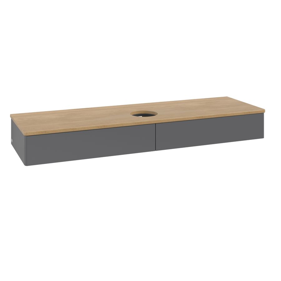 Wastafelonderkast Antao 1600x190x500mm Antr. Matt Lacquer K14011GK