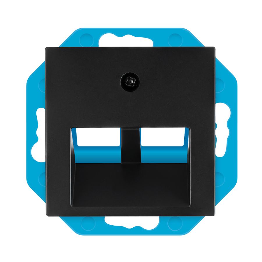 Modular Jack 30gr. 2-voudig + Centraalplaat V1/J1  VVE=10