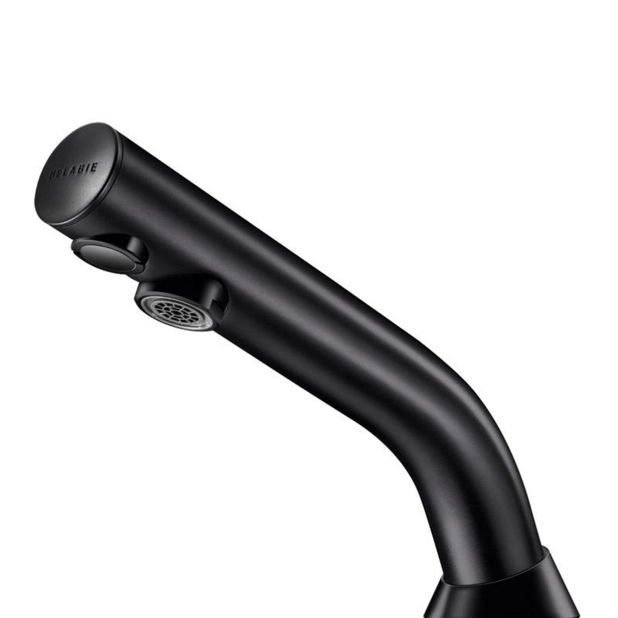 Wastafelkraan M3/8" zwart op netspanning 230/12V