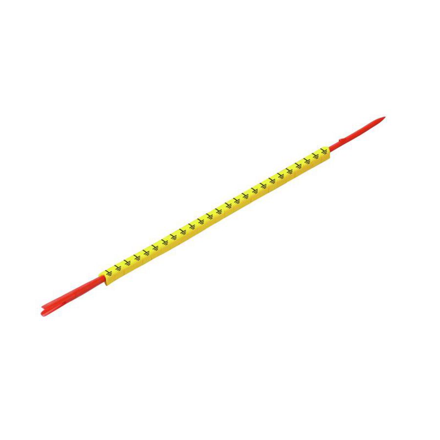 Bevestiging 1.3-3mm 3.4mm geprinte karakters yel VVE=10