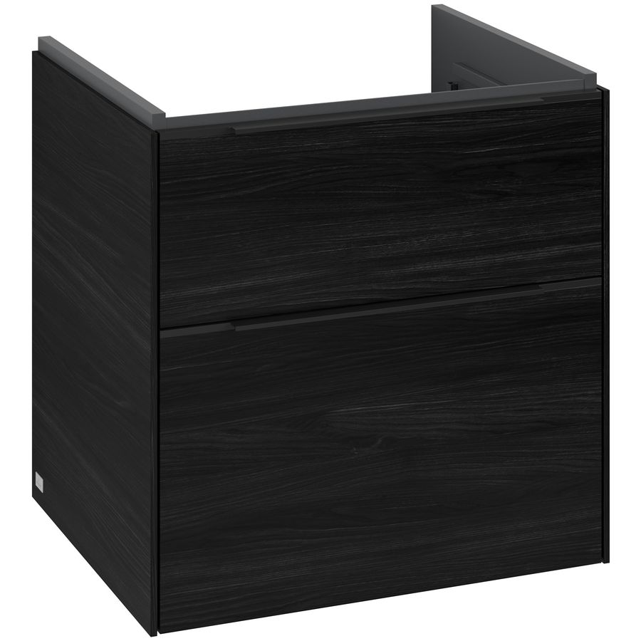 Wastafelonderkastkast SUBWAY 3.0 572x576x478mm Black Oak C57801AB greep Volcano Black