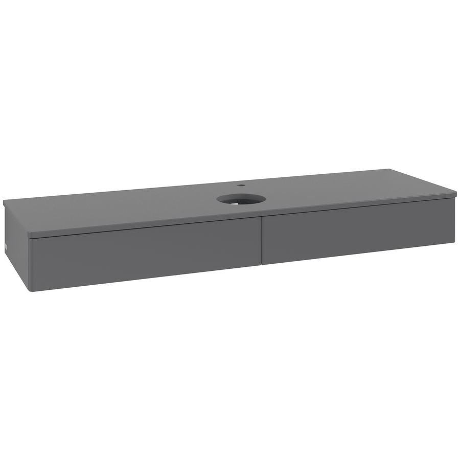 Wastafelonderkast Antao 1600x190x500mm Antr. Matt Lacquer K14050GK