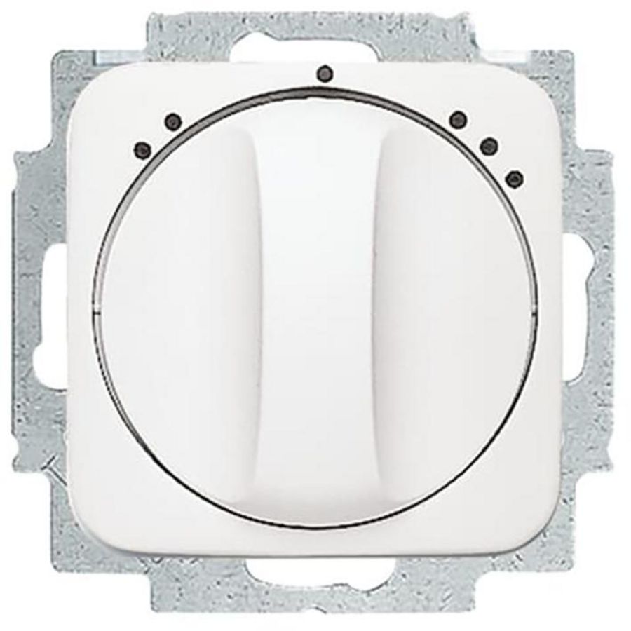 Inbouw ventilatorsch draaibed 1p 10AX 250V AC R-alpinwit (2711 UCDRL-214)