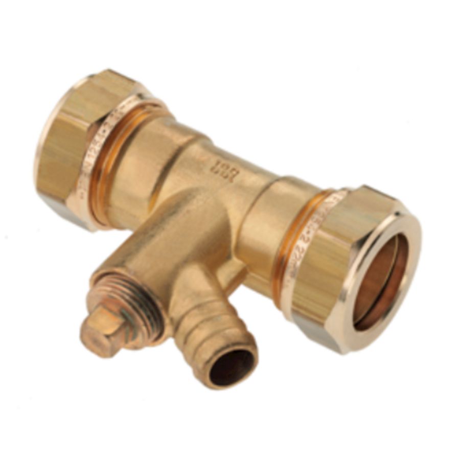 Knelsok met aftap 15x15mm VVE=5