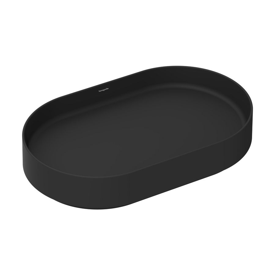 Wastafel Xuniva Evo U waskom 650/400 z. kraangat mat zwart