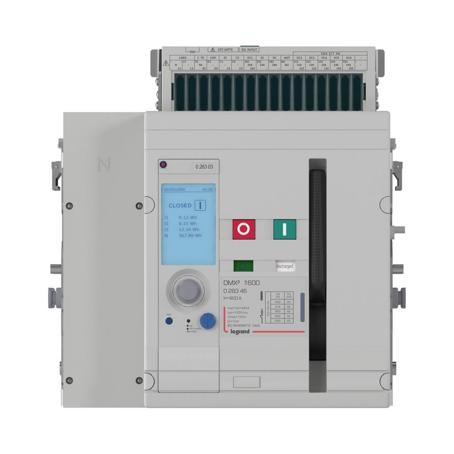 DMX³ 1600, 42kA, 4P, uitrijd, 800A