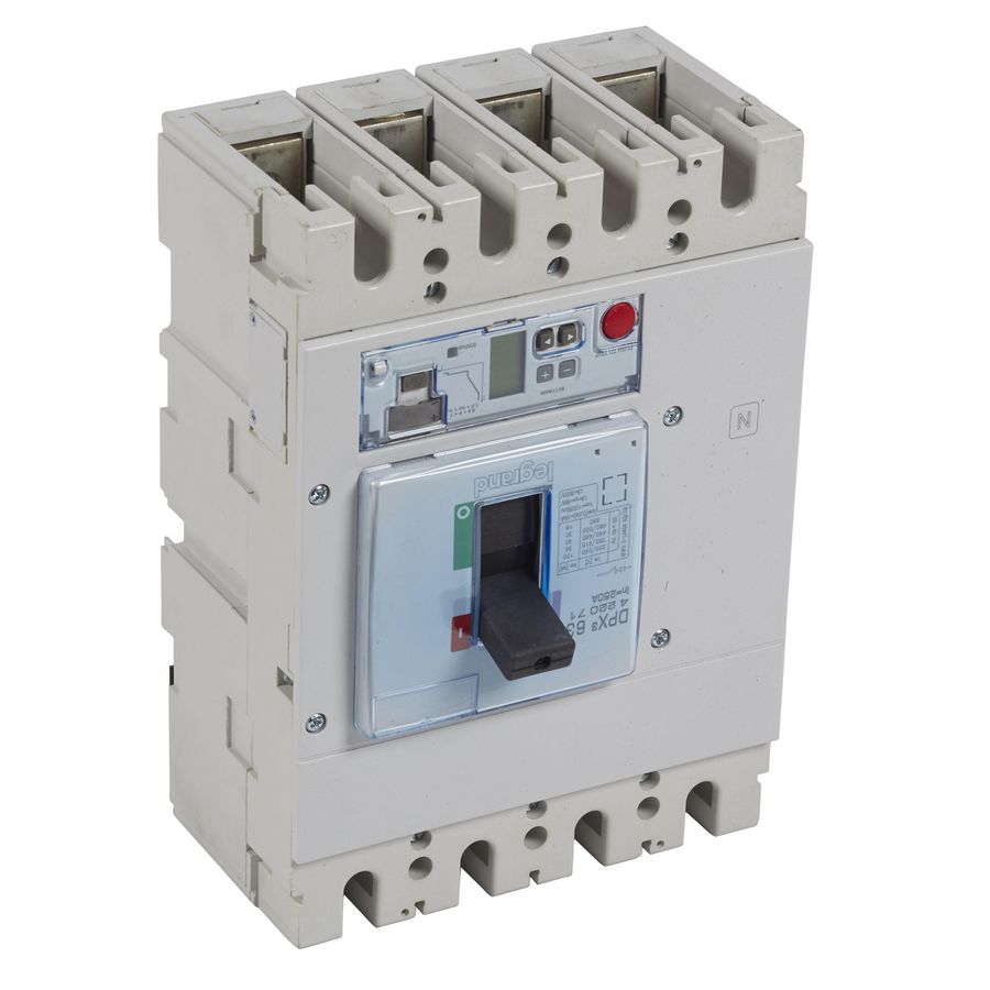 Vermogensschakelaar 630 elektr S2 4P 250A 50kA 400V DPX3
