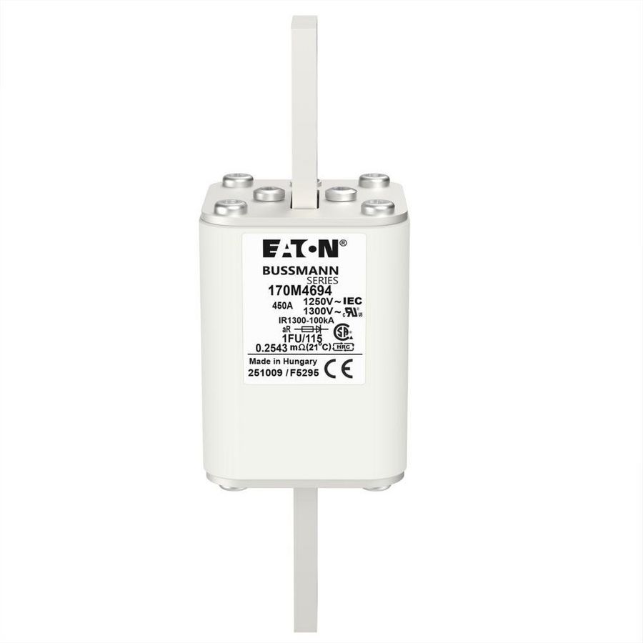 Zekering hoge snelheid 450A AC 1250V 100kA size 1 53x69x1