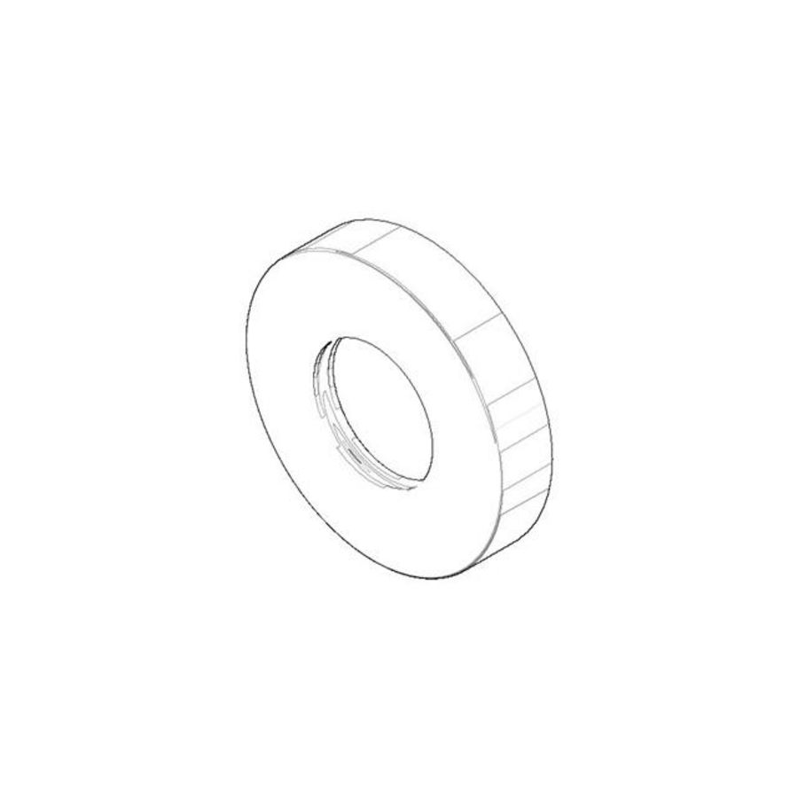 Rozet 69x14mm Platina gebors.