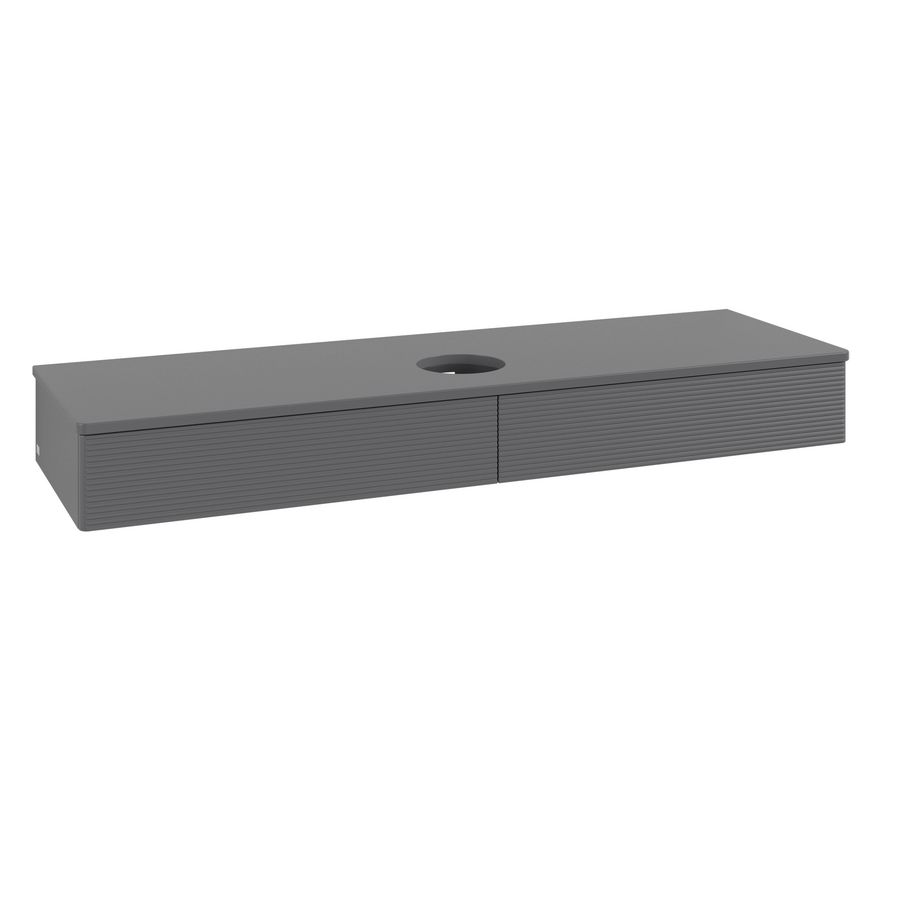 Wastafelonderkast Antao 1600x190x500mm Antr. Matt Lacquer K14110GK