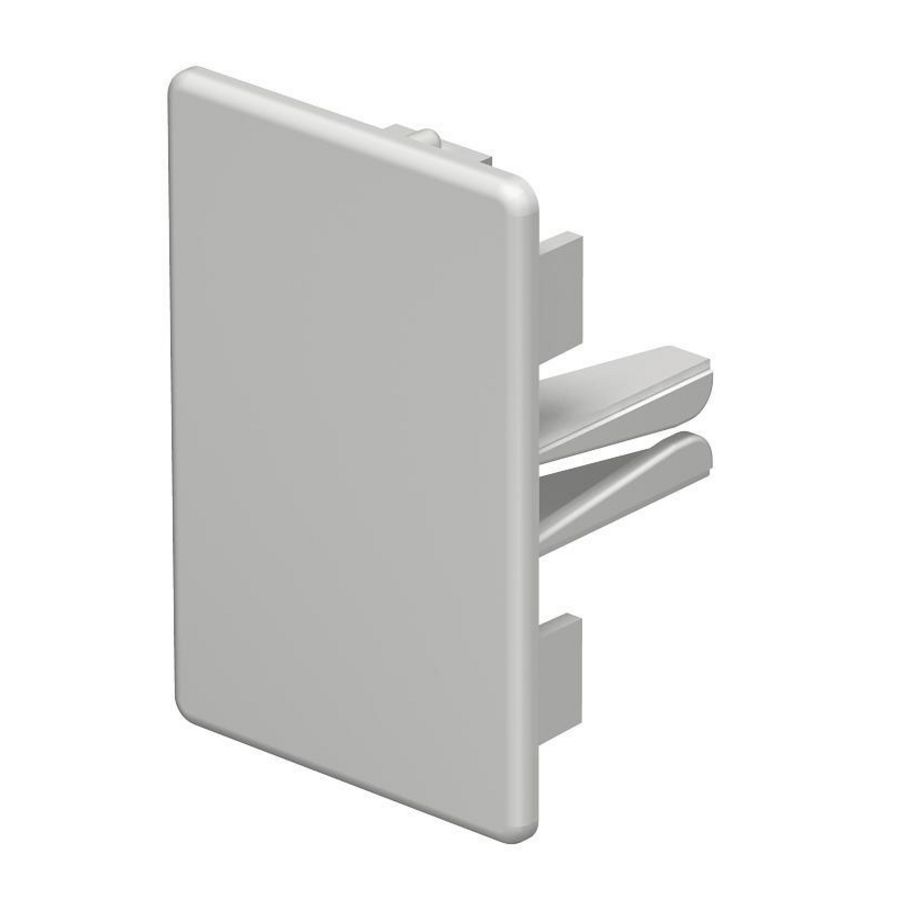 Eindstuk 40x60mm polyvinylchlorid lichtgrijs VVE=10