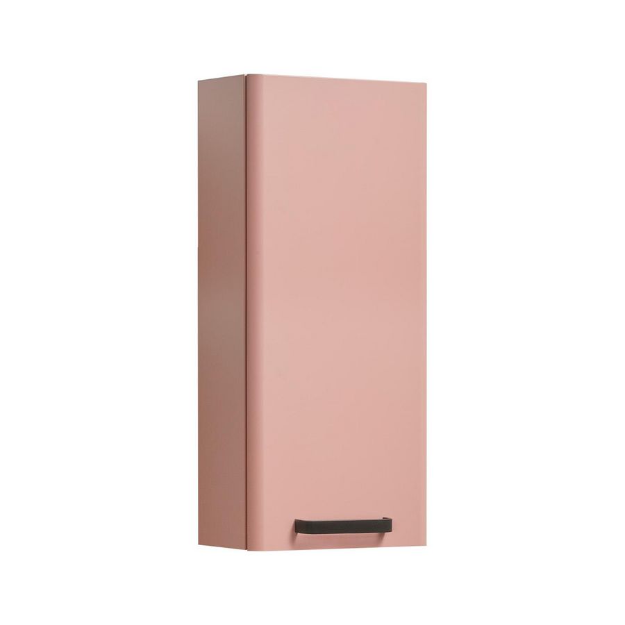 Hangkast ROUND 40x113cm+deur LI+HAND 10 Black matLac