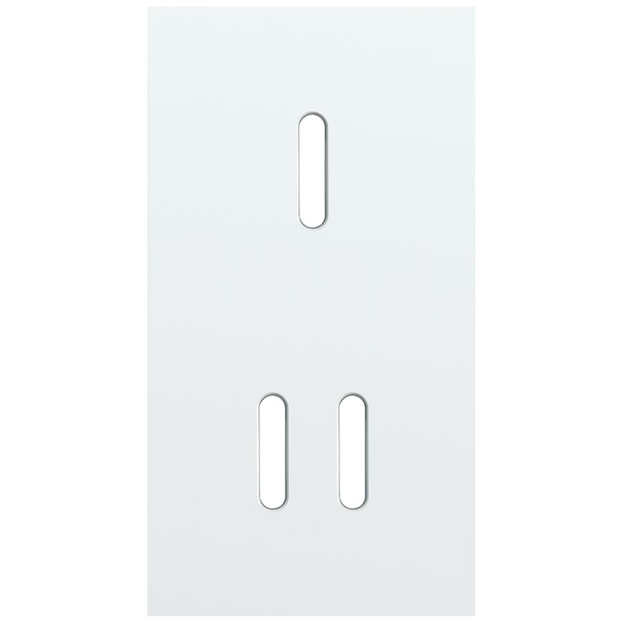 Tweevoudige afdekpl. verticaal 71mm centerafstand een enkelv