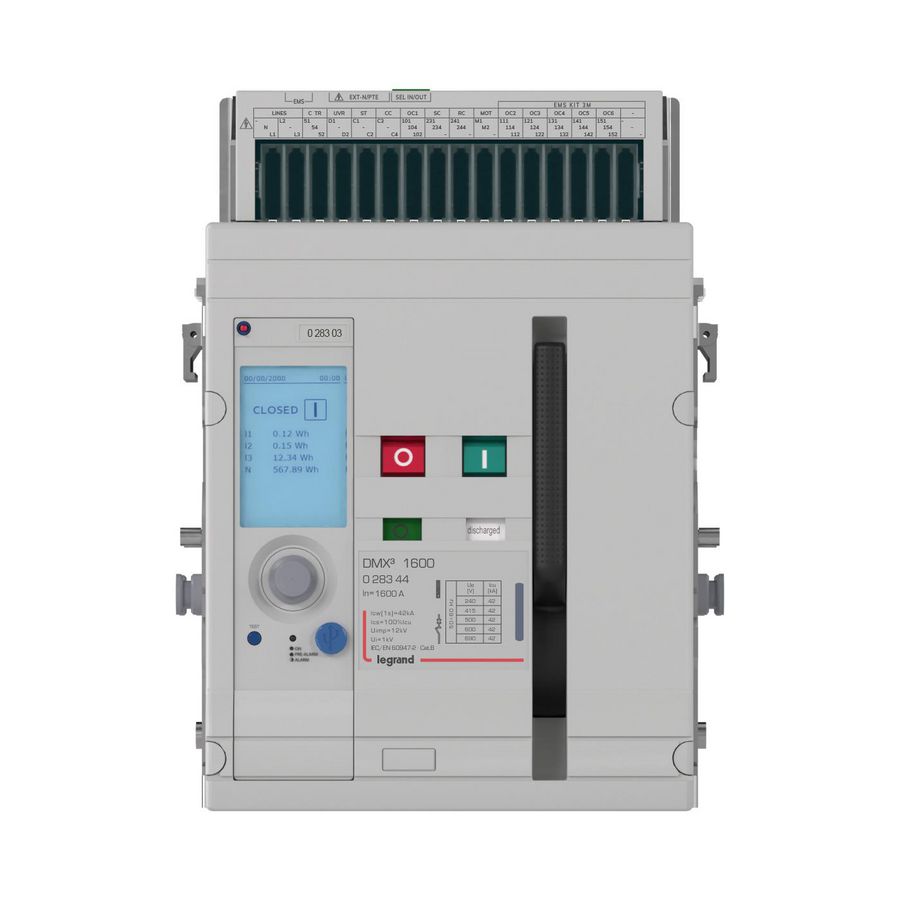 DMX³ 1600, 42kA, 3P, uitrijd, 1600A