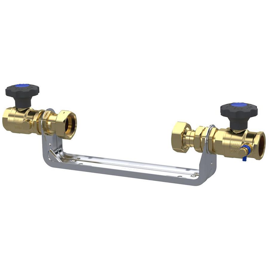Gwa set Qn 6,0 m3/h L=260 mm rvs watermeterbeugel 1 1/2"