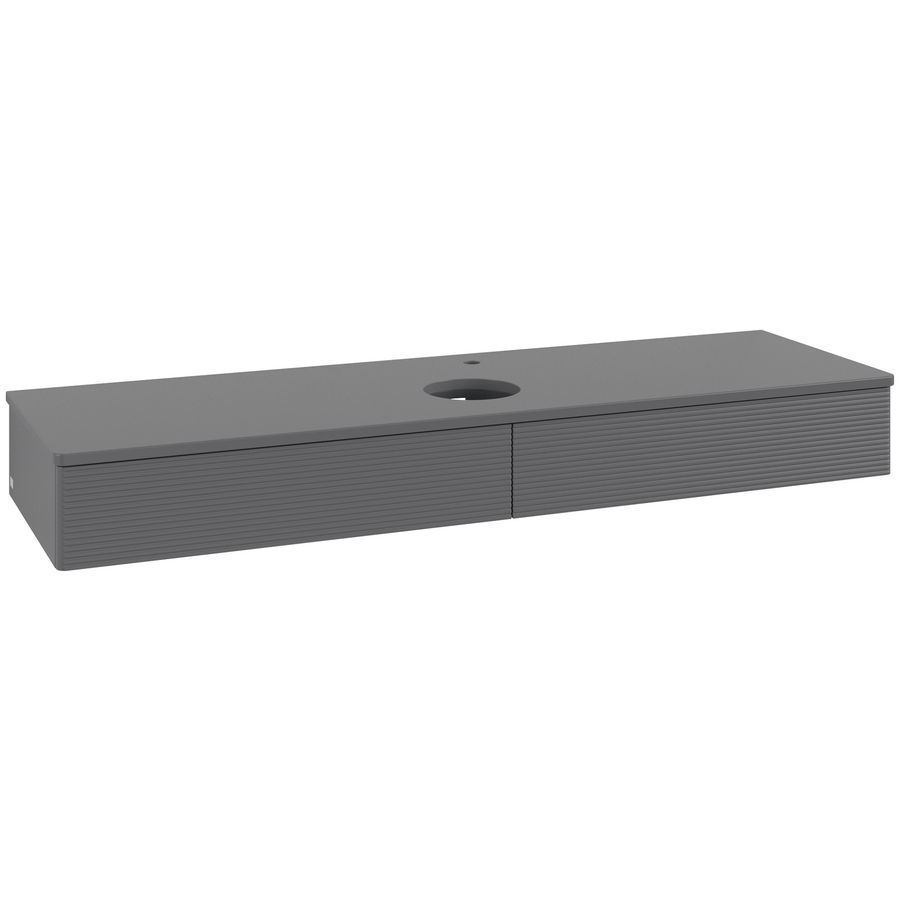 Wastafelonderkast Antao 1600x190x500mm Antr. Matt Lacquer K14150GK