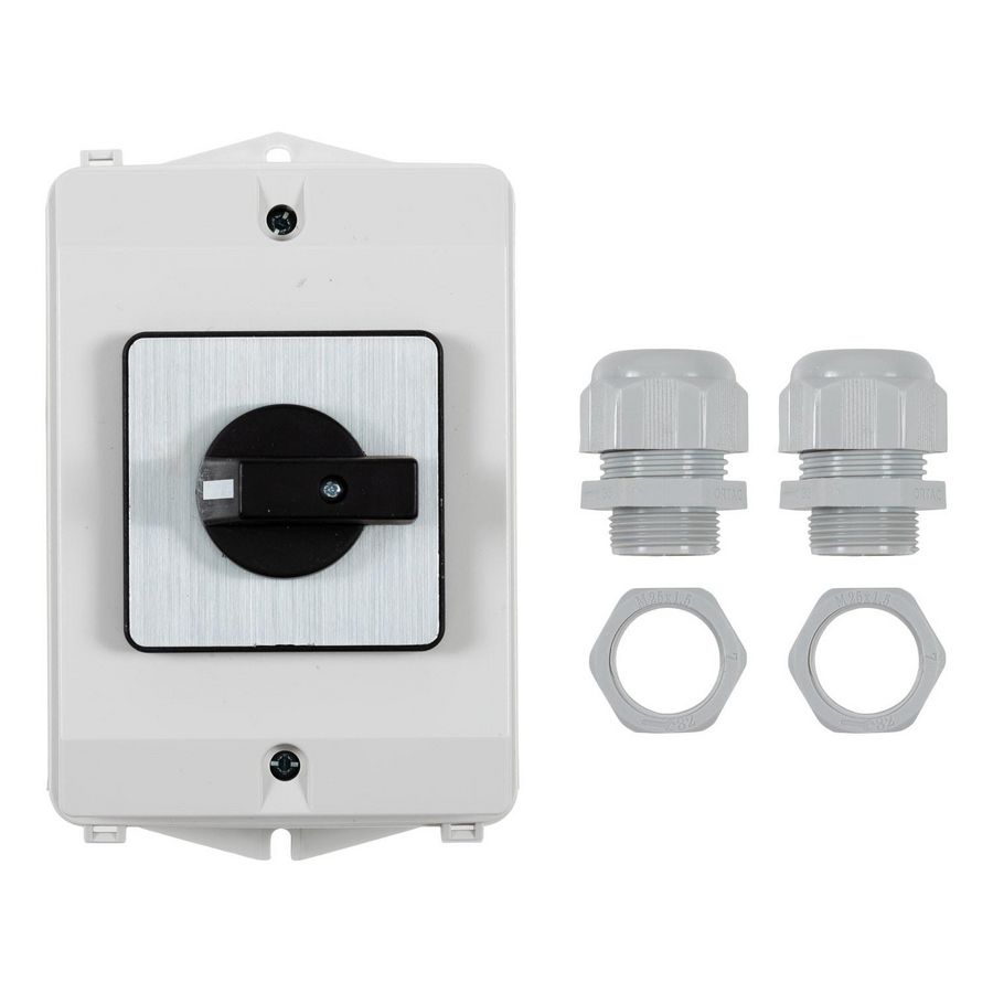 Werkschakelaar 16A 3-polig opbouw IP65 2xM25 AE-A532216