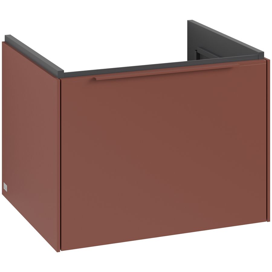 Wastafelonderkastkast SUBWAY 3.0 572x429x478mm Wine Red C577L2AH greep monochroom