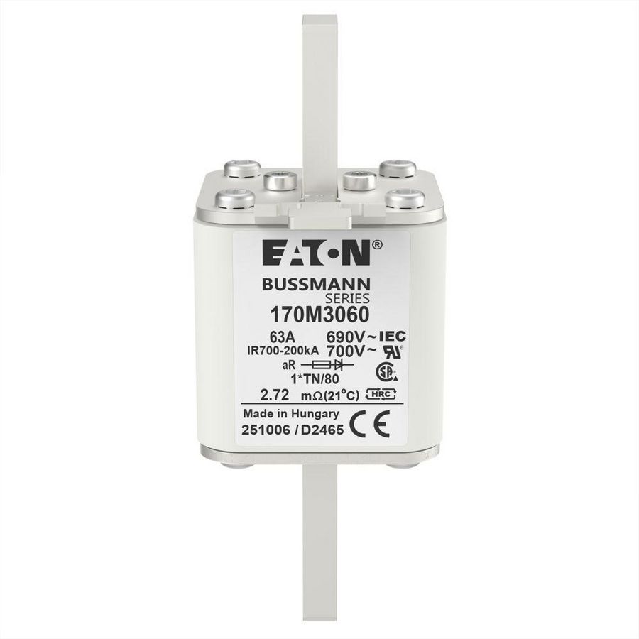 Zekering h. snelheid 63A AC 690V 200kA compact 1 45x5 VVE=6