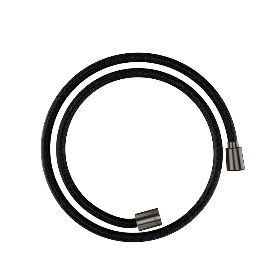 AXOR ShowerSolutions Textiel doucheslang 1250mm met conische en cylindrische moer Brushed Black Chrome