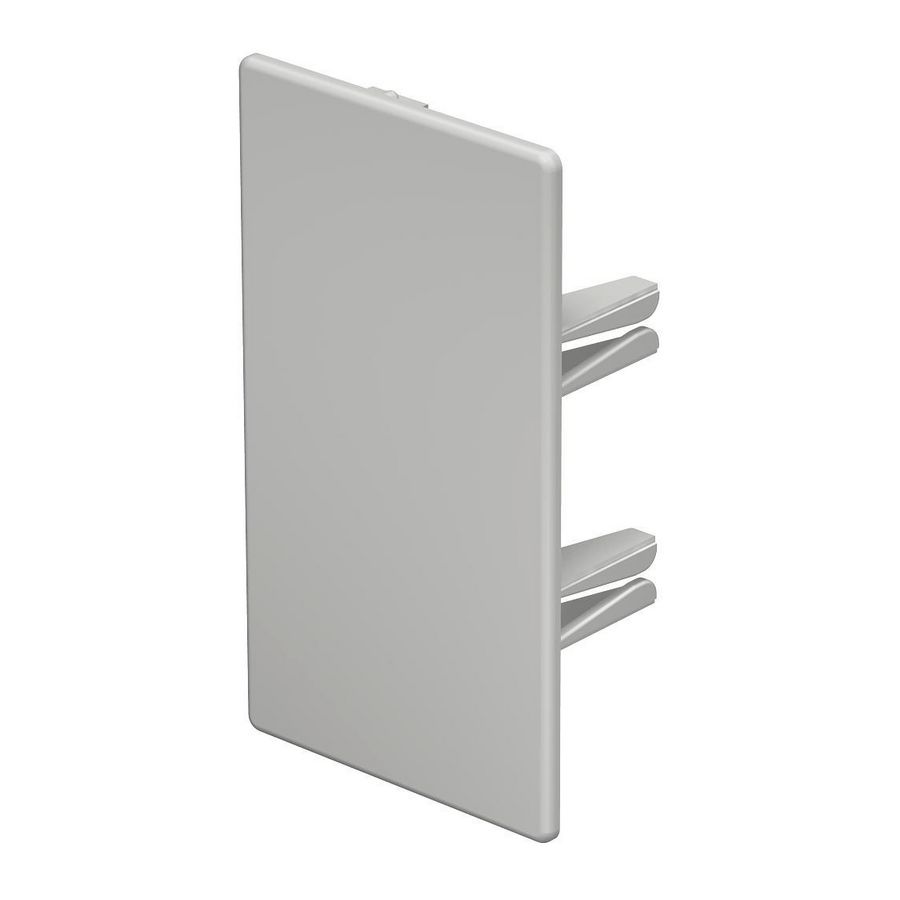 Eindstuk 60x110mm polyvinylchlorid lichtgrijs VVE=10