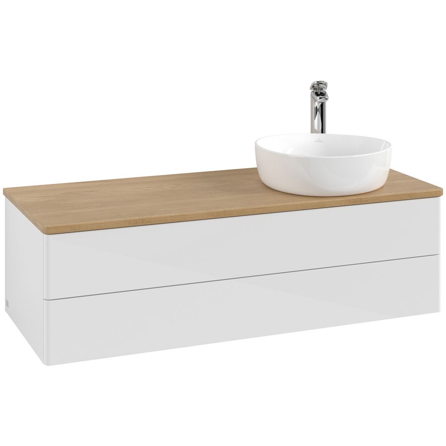 Wastafelonderkast Antao 1200x360x500mm G.White.L K23051GF