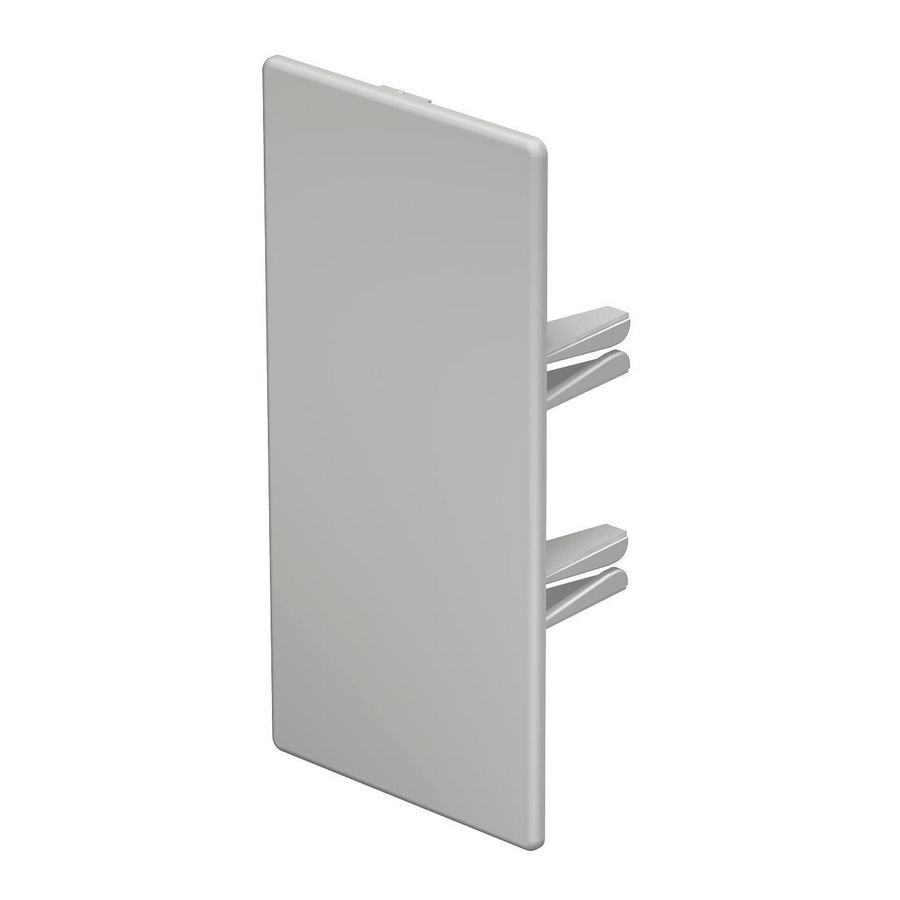 Eindstuk 60x130mm polyvinylchlorid puur wit VVE=10