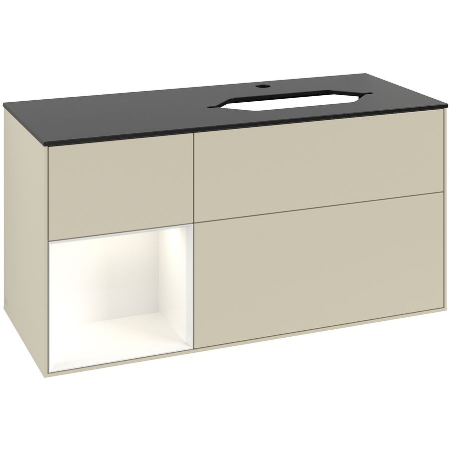 Wastafelonderkast Finion 1200x603x501mm S.Grey Matt Lacquer F272GFHJ