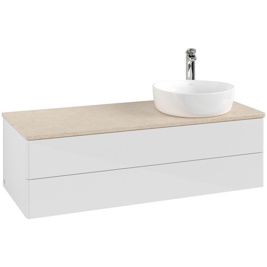 Wastafelonderkast Antao 1200x360x500mm G.White.L K23053GF