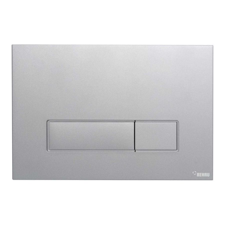 WC-Bedieningsplaat MEPA Orbit 2-toets chroom mat