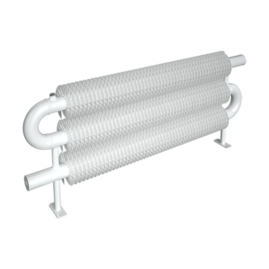Ribbenbuis conv. D76 lgt. 3700mm vloer 2 buis V 3365W
