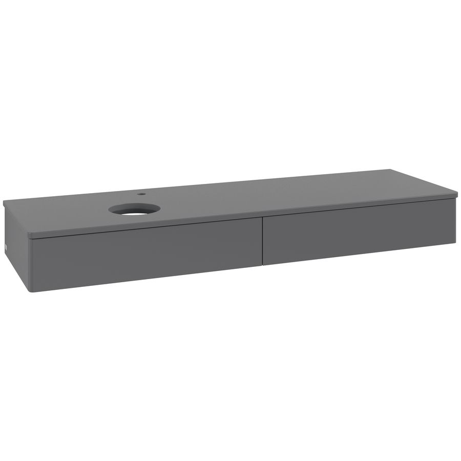 Wastafelonderkast Antao 1600x190x500mm Antr. Matt Lacquer K15050GK