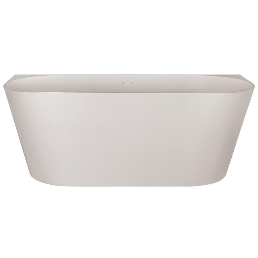 Ligbad vrijstaand Nathan 160x75cm mat sand (Top Solid) met overloop