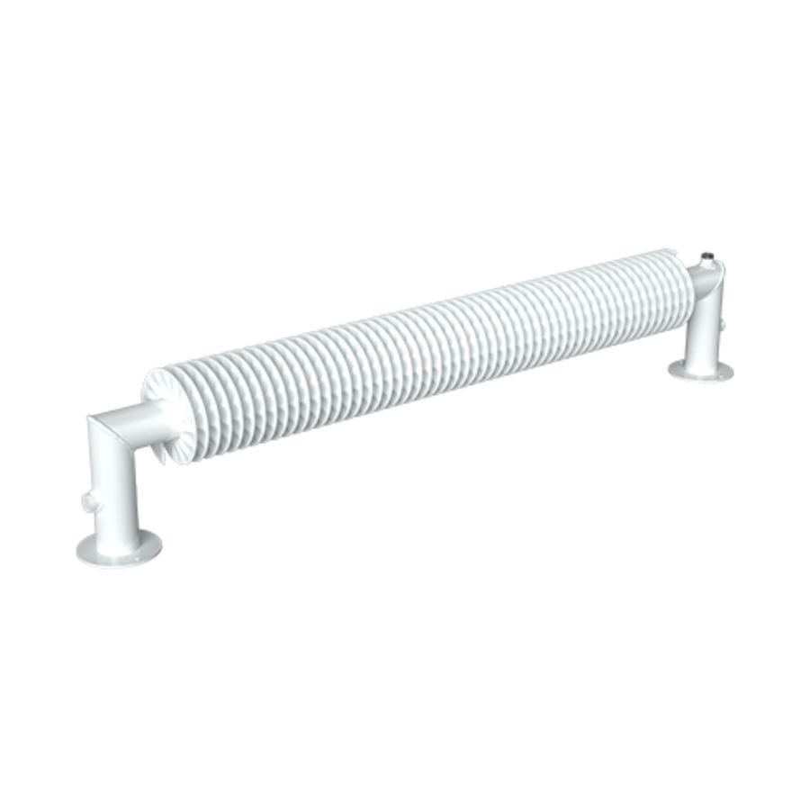 Ribbenbuis conv. D76 lgt. 3700mm staand 2 buis H 3365W