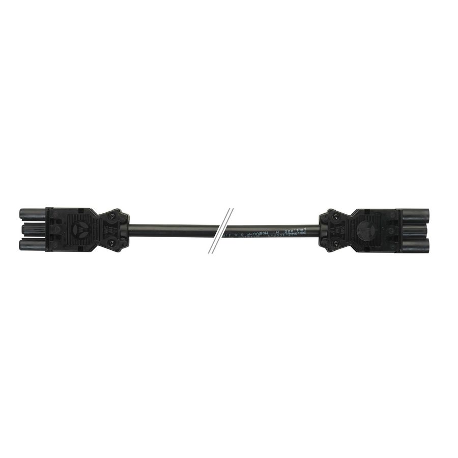 Koppelsnoer bus/stekker GST o.g. 0,5m zwart