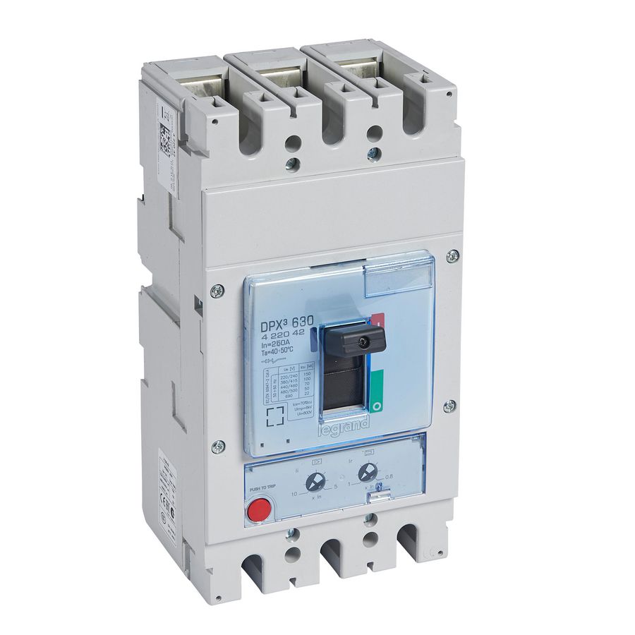 Vermogensschakelaar 630 Thermomagn. 250A 3-polig 100kA DPX3