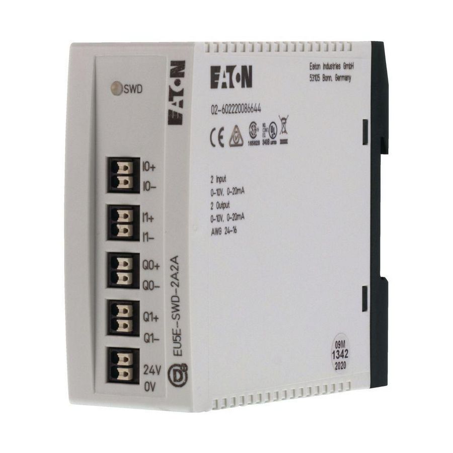 SmartWire 2 analoog in 2 analog uit 0-10V 0-20mA