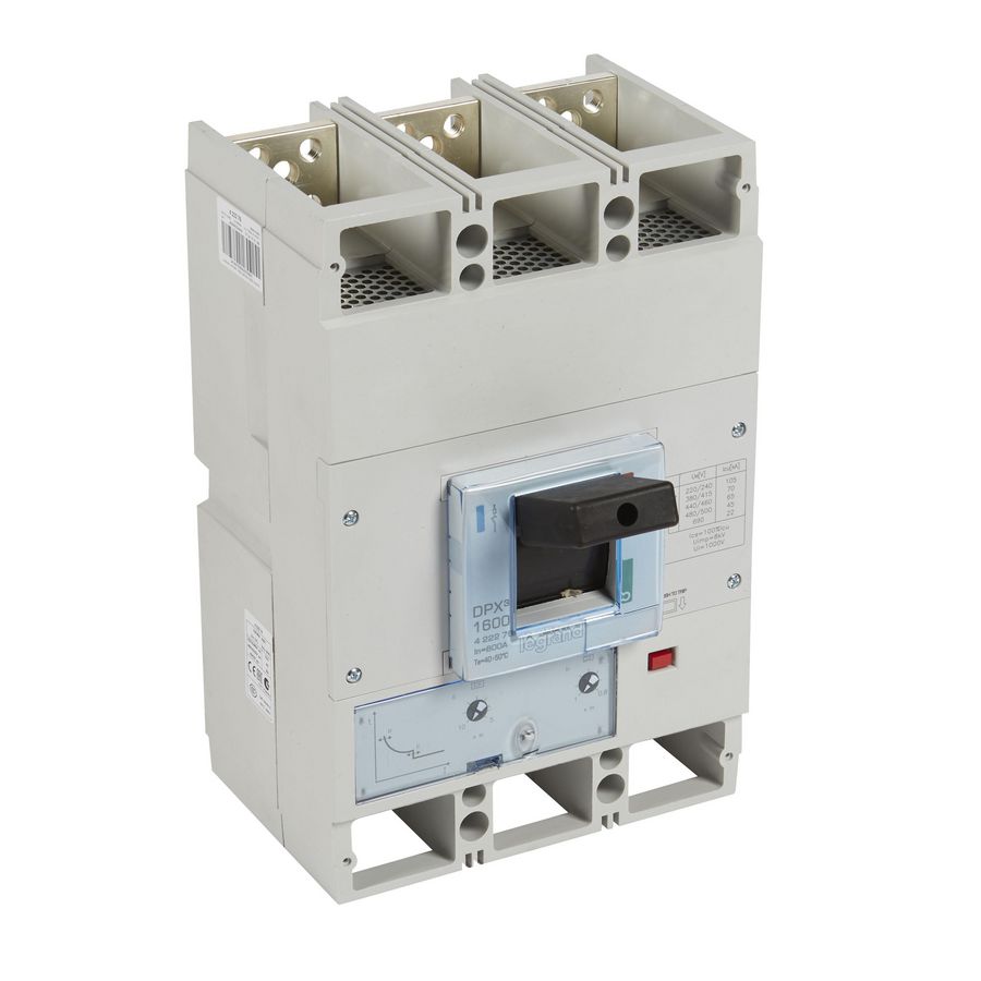 Vermogensschakelaar 1600 Thermomagn. 800A 3P 70kA DPX3