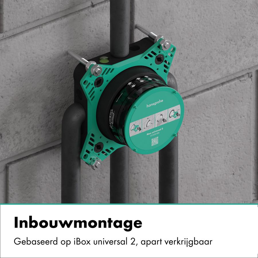 Talis E 1-hendel afbouwdeel inbouwdouchemengkraan voor 1 functie Brushed Black Chrome