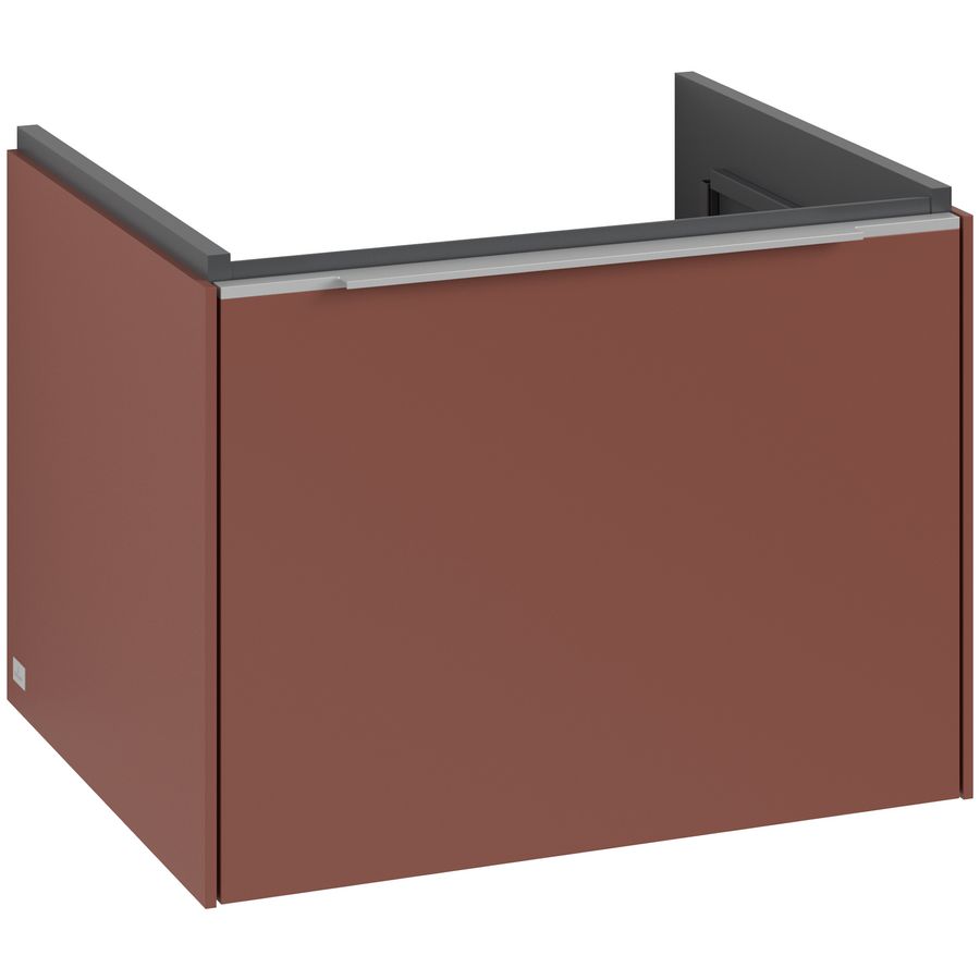 Wastafelonderkastkast SUBWAY 3.0 572x429x478mm Wine Red C577L0AH greep alu. glans