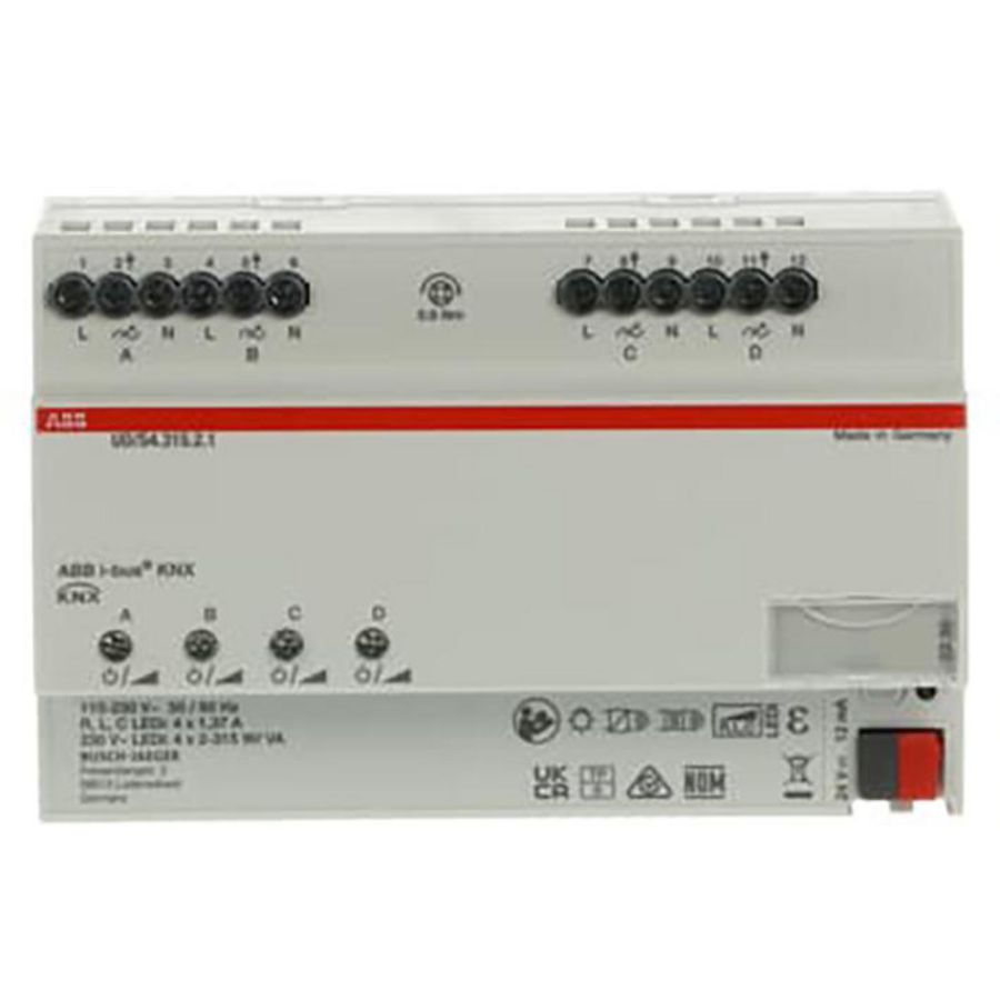 KNX UD/S4.315.2.1 LED Dimmer, 4-voudig, 315 W/VA (UD/S4.315.2.1)