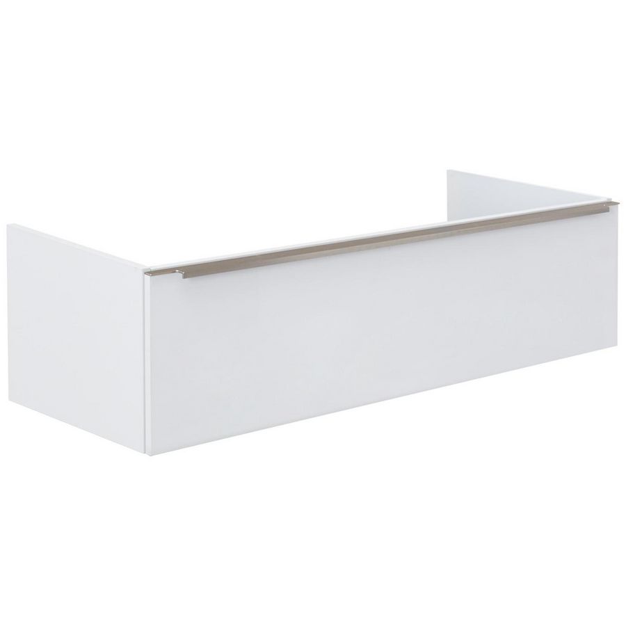 Onderkast (100x45cm) met 1 lade met greeplijst - M2 - White hoogglans gelakt