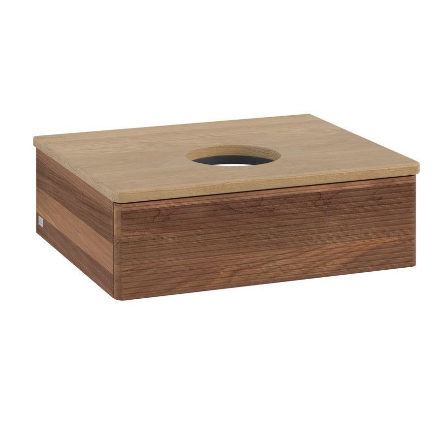 Wastafelonderkast Antao 600x190x500mm Warm Walnut L07111HM