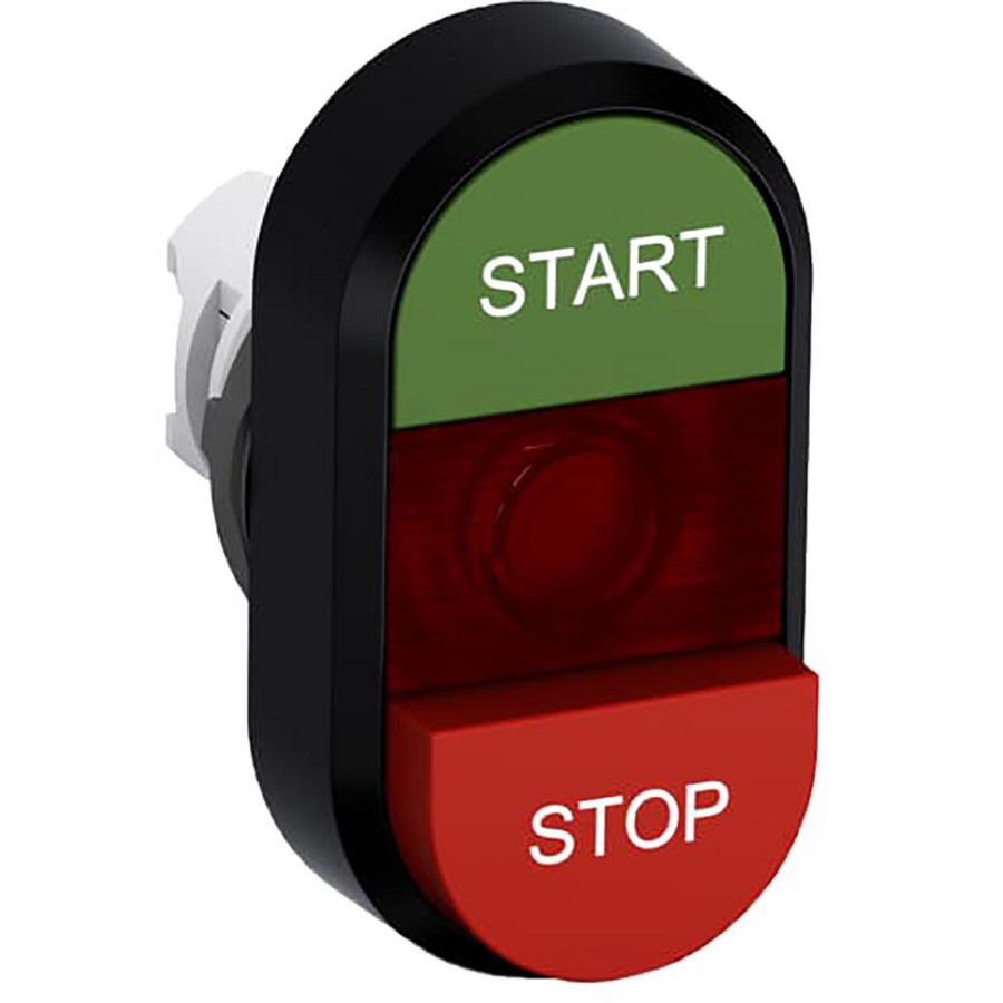 Verlichte dubbele knop groen/rood start/stop 1SFA611144R1101