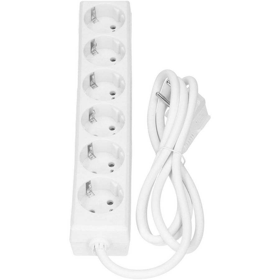 Selly 6x 230V 1,5mmet RA stekker wit