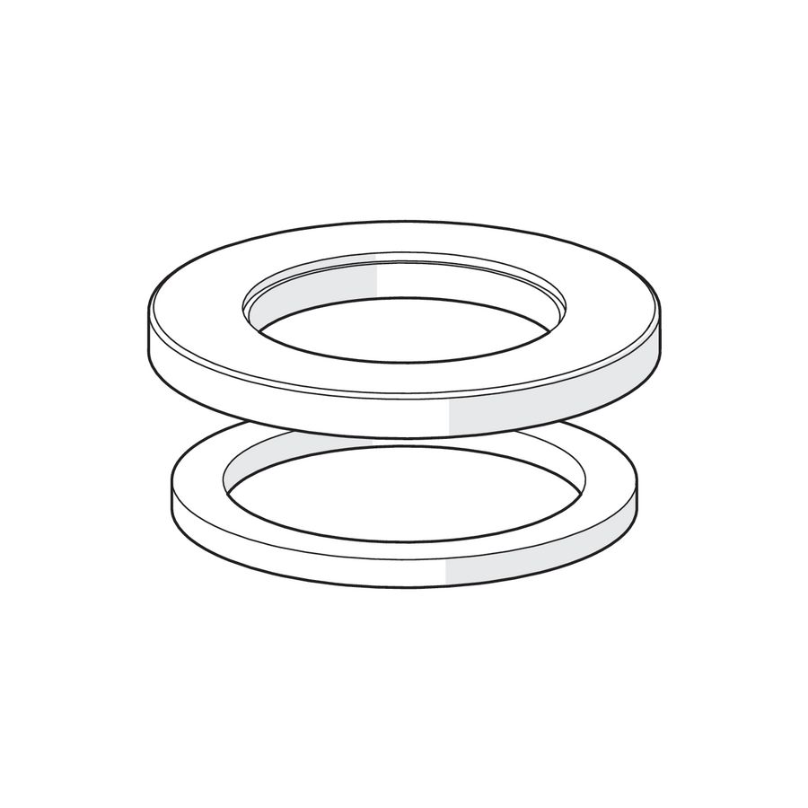 Rozet d 55mm chroom compleet 59913963