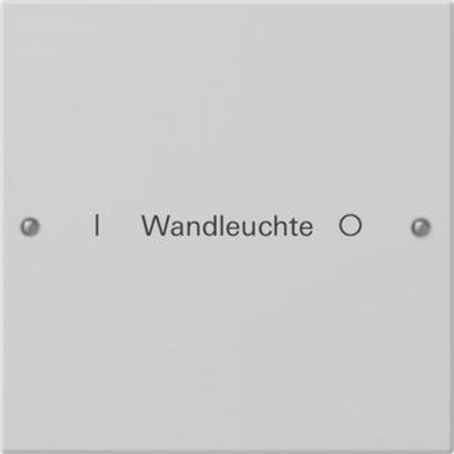 Wippenset 1-voudig beschr. System 55 gris m(gel.)