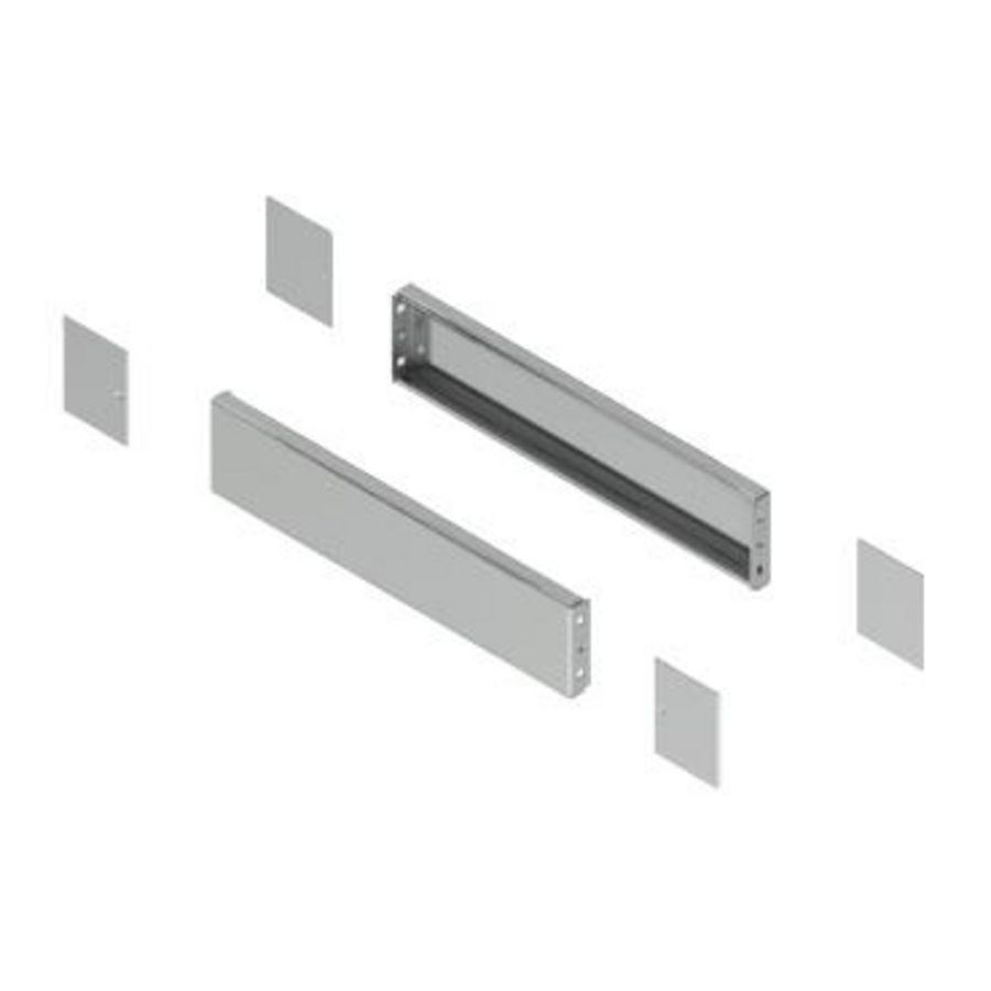 side plinth H100 D00 stainless steel 304L Spacial