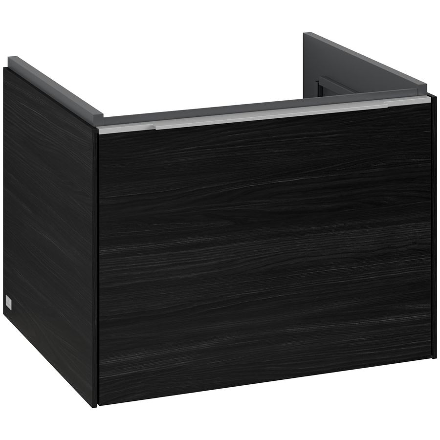 Wastafelonderkastkast SUBWAY 3.0 572x429x478mm Black Oak C577L0AB greep alu. glans